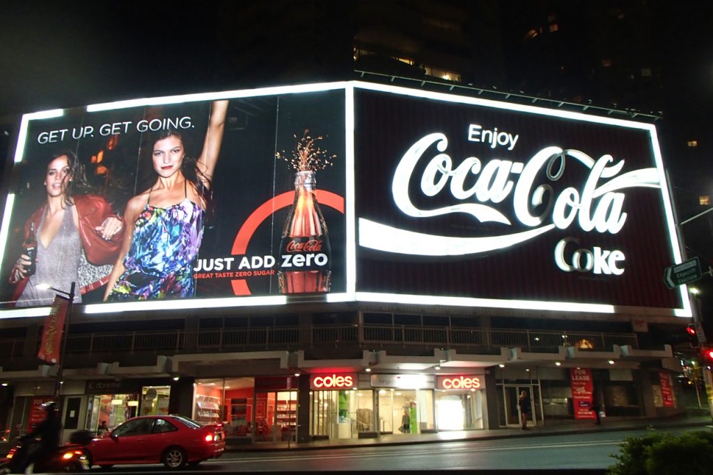 Coca Cola Board King Cross Sydney