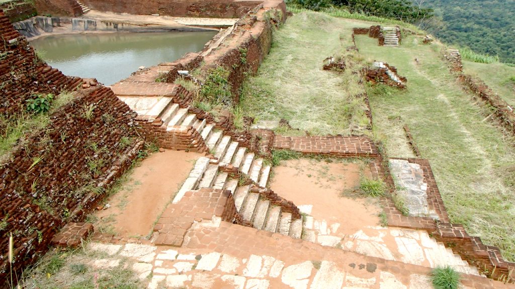 Garden on the top or Sigiriya