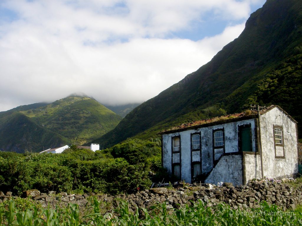 House in a faja Azores