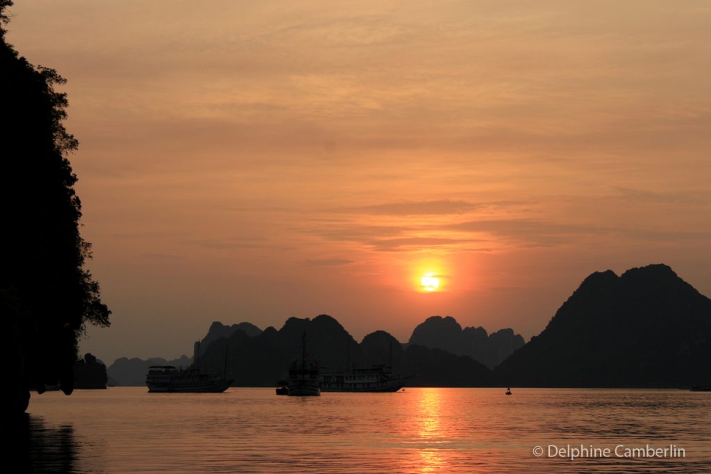 Sunset Halong Bay