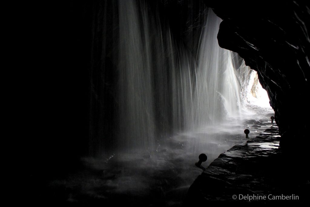 Waterfall in Cave Taroko Gorge Taiwan