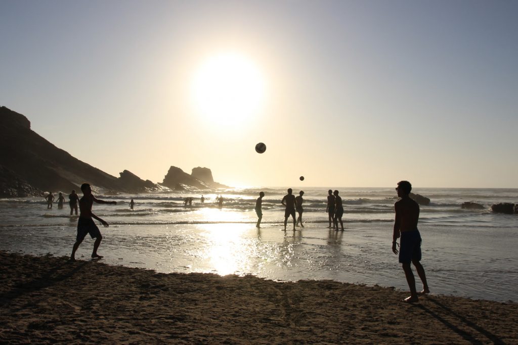 Beach Zambujeira do Mar football match