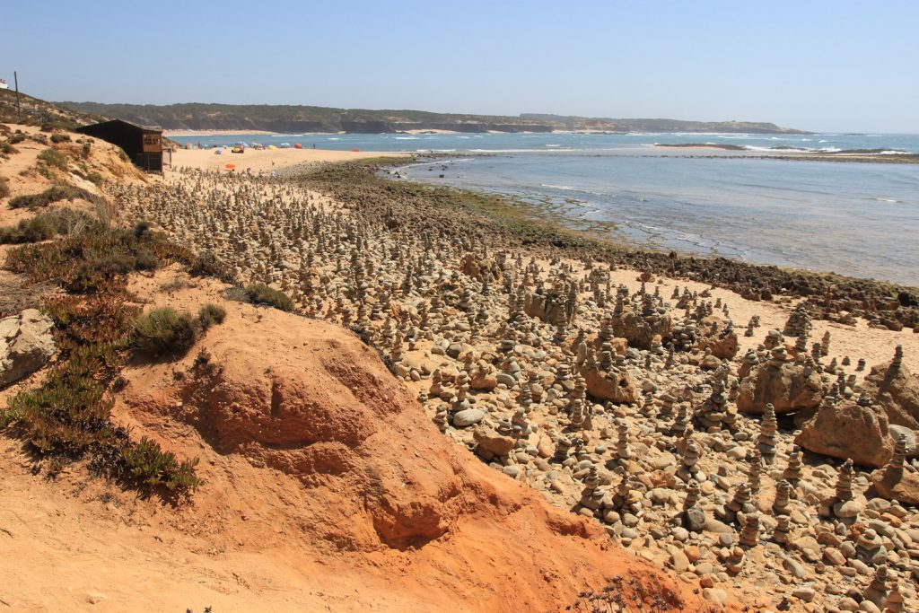 Milfontes beach sea view